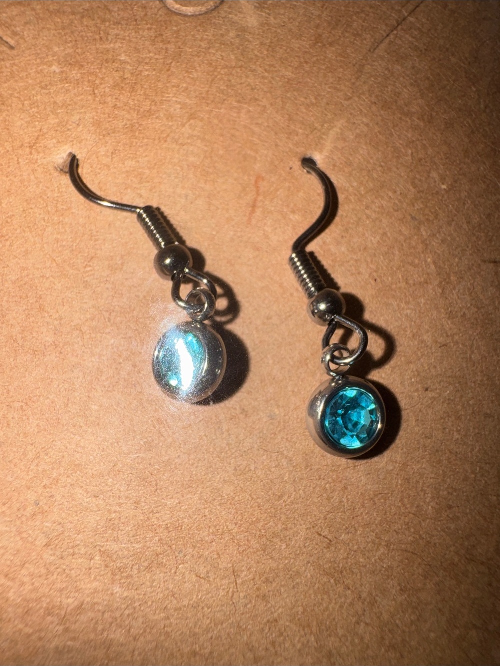 Teal Crystal Drop Dangle Earrings - Women Jewelry